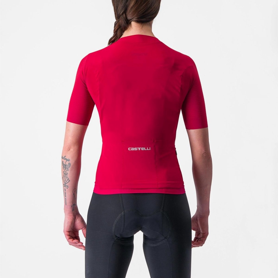 Castelli PREMIO W Jersey Dame Rød | BZNPDHX-58