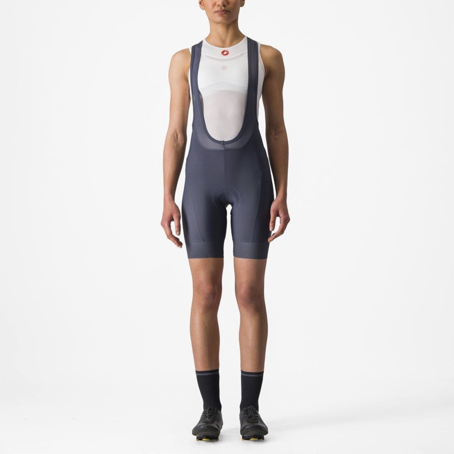 Castelli PRIMA Bib Shorts Dame Blå | WQUOMNX-43