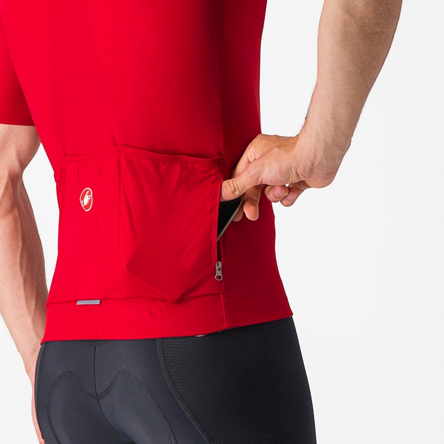 Castelli PROLOGO LITE Jersey Herre Rød | YPMRBEU-10