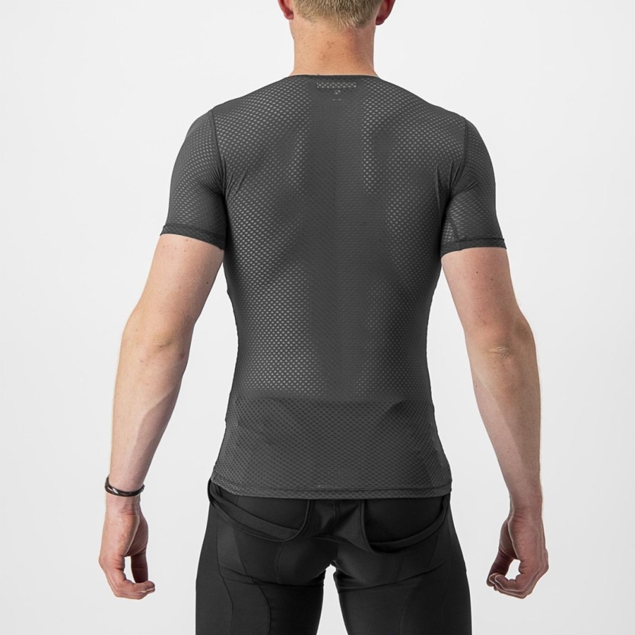 Castelli PRO MESH 2.0 SHORT SLEEVE Baselag Herre Sort | YOMEQZW-36