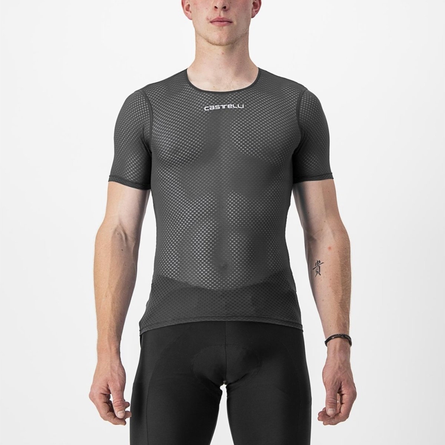 Castelli PRO MESH 2.0 SHORT SLEEVE Baselag Herre Sort | YOMEQZW-36