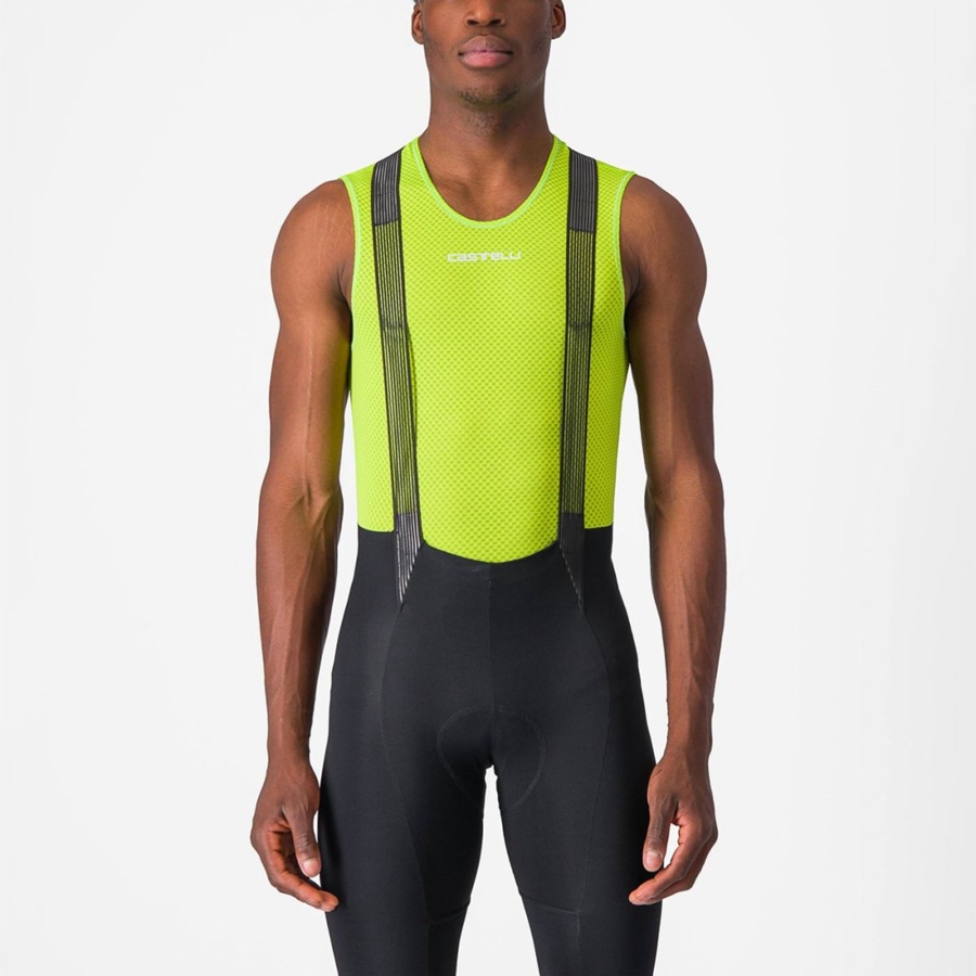 Castelli PRO MESH 2.0 SLEEVELESS Baselag Herre Lysegrøn | RZNOWHG-63