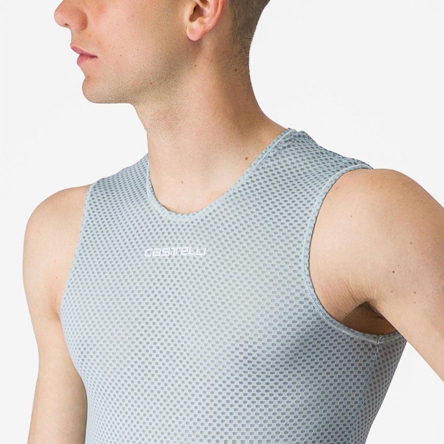 Castelli PRO MESH 2.0 SLEEVELESS Baselag Herre Blå | QXZFAGL-94