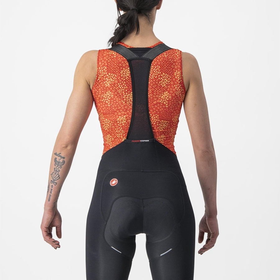 Castelli PRO MESH 4 W SLEEVELESS Baselag Dame Orange | ZFEMWYB-03