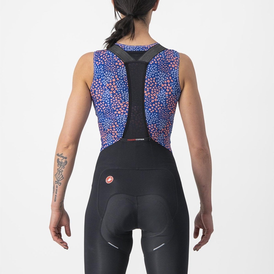 Castelli PRO MESH 4 W SLEEVELESS Baselag Dame Lilla Hvide | GFJUNTY-08