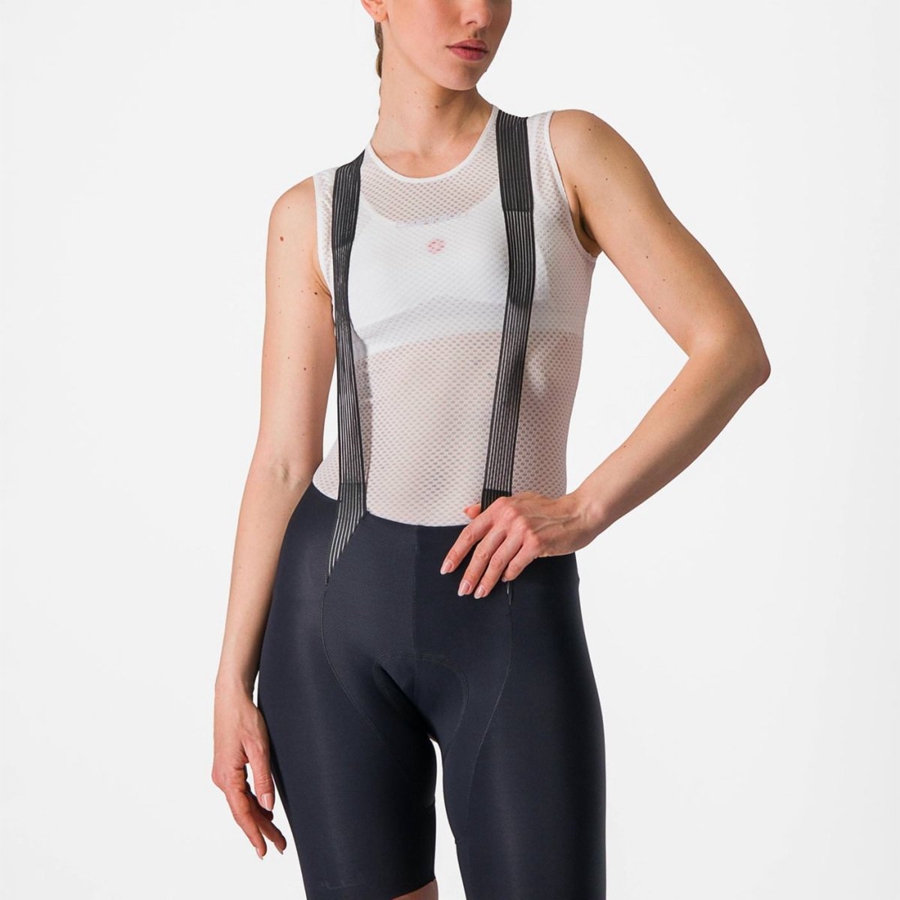 Castelli PRO MESH W SLEEVELESS Baselag Dame Hvide | GVUIMJX-89