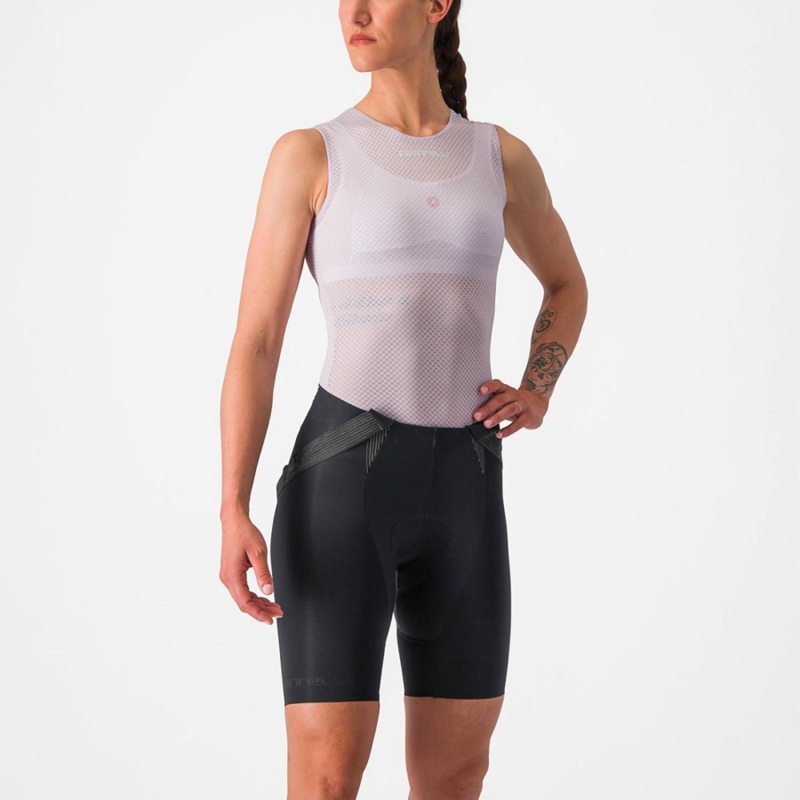 Castelli PRO MESH W SLEEVELESS Baselag Dame Lilla Hvide | PIMFJSO-94