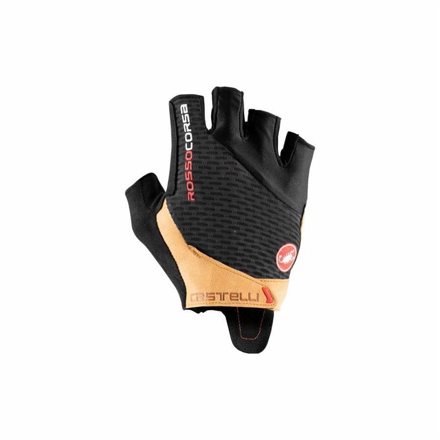 Castelli ROSSO CORSA PRO V Handsker Herre Sort Brune | KOQJCTX-56