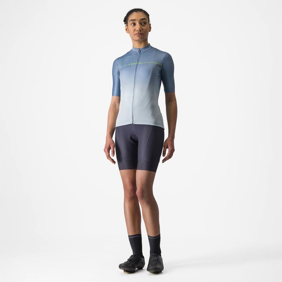 Castelli SALITA Jersey Dame Grå Blå Blå | PGCYRQM-71