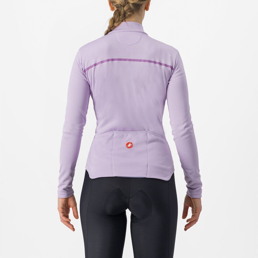 Castelli SINERGIA 2 FZ Jersey Dame Lilla Lilla | WBVFELI-89