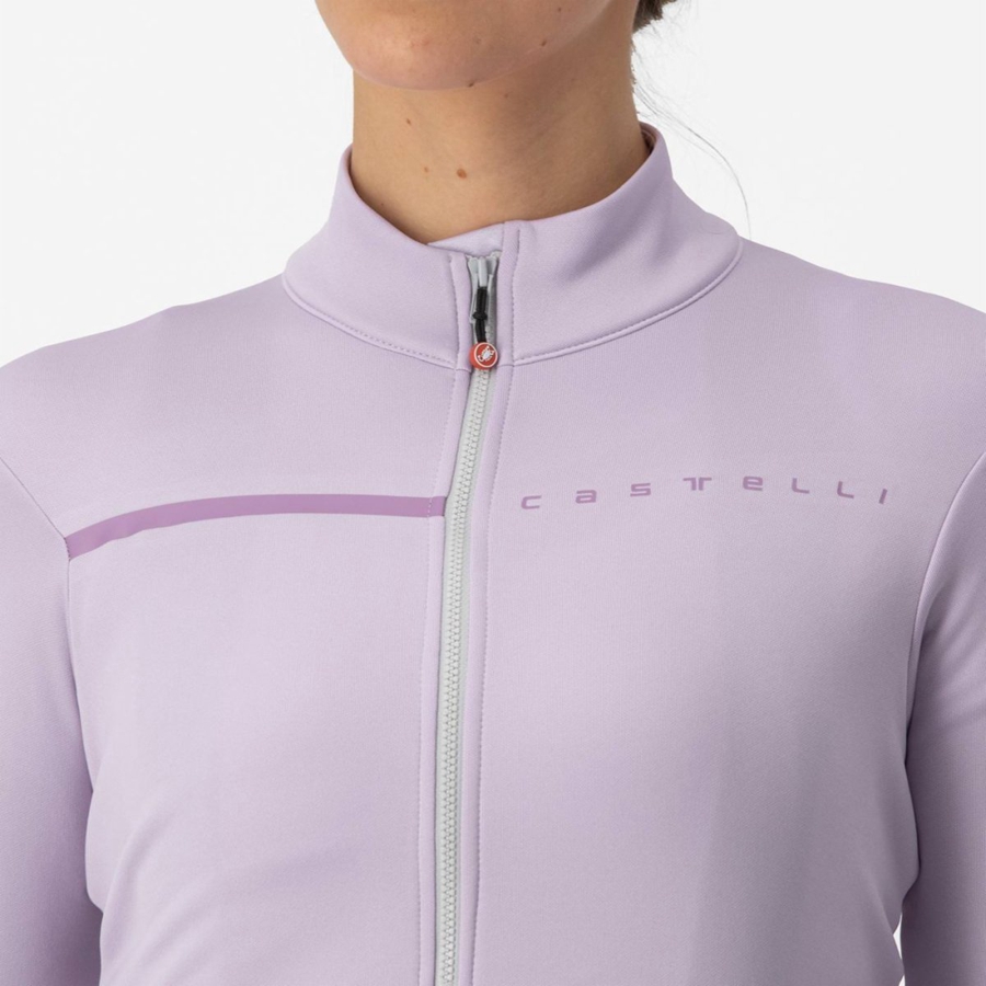 Castelli SINERGIA 2 FZ Jersey Dame Lilla Lilla | WBVFELI-89