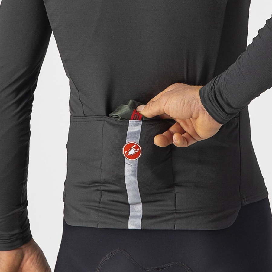 Castelli SQUADRA STRETCH Vest Herre Grøn Mørkegrå | YBJXCON-34