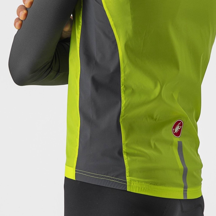 Castelli SQUADRA STRETCH Vest Herre Lysegrøn Mørkegrå | XDJMGKT-13