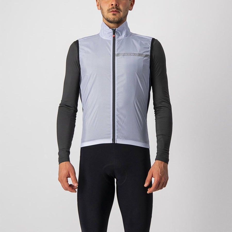 Castelli SQUADRA STRETCH Vest Herre Sølv Grå Mørkegrå | PAXGBNK-35