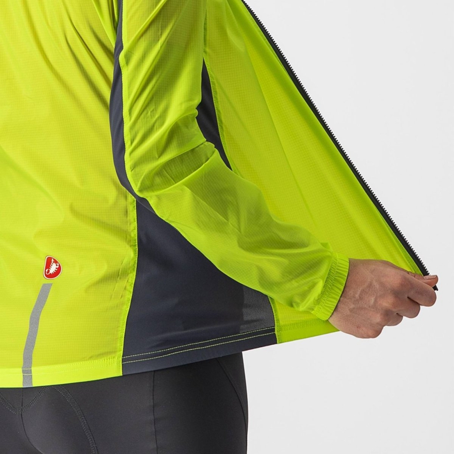 Castelli SQUADRA STRETCH W Beskyttelse Dame Lysegrøn Mørkegrå | GXMAQVR-49