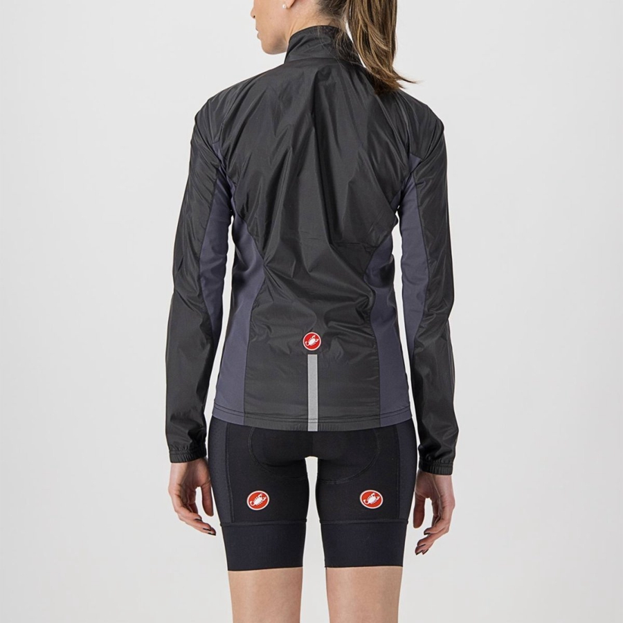 Castelli SQUADRA STRETCH W Beskyttelse Dame Sort Mørkegrå | SDTINZL-48