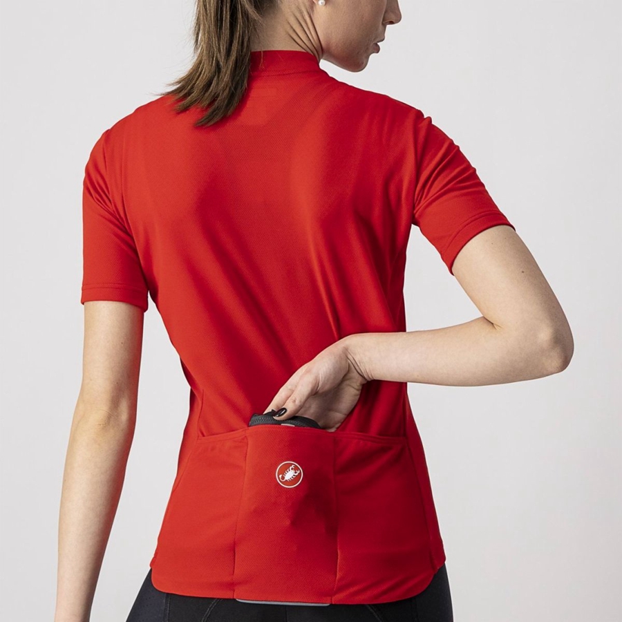 Castelli SQUADRA STRETCH W Beskyttelse Dame Sort Mørkegrå | SDTINZL-48