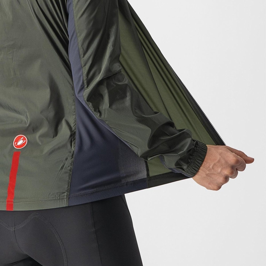 Castelli SQUADRA STRETCH W Beskyttelse Dame Grøn Mørkegrå | CIGJSYN-38