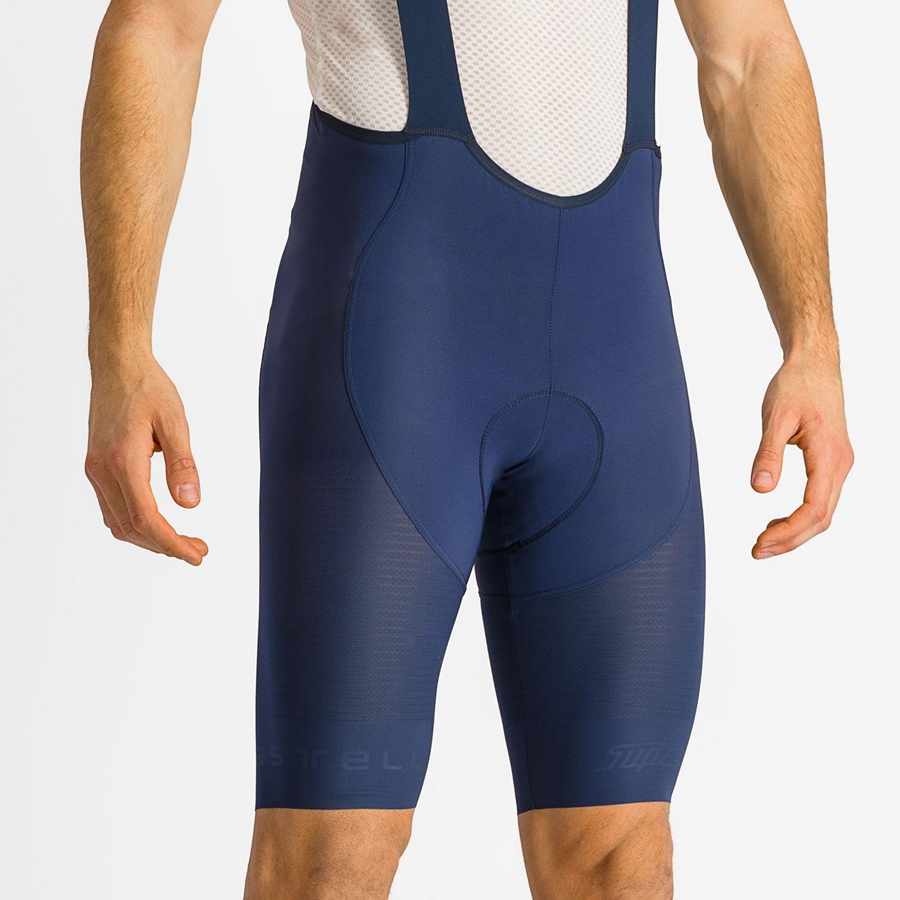 Castelli SUPERLEGGERA Bib Shorts Herre Blå | LVNUDQP-67