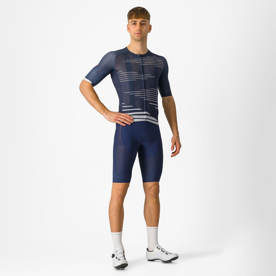 Castelli SUPERLEGGERA Bib Shorts Herre Blå | LVNUDQP-67