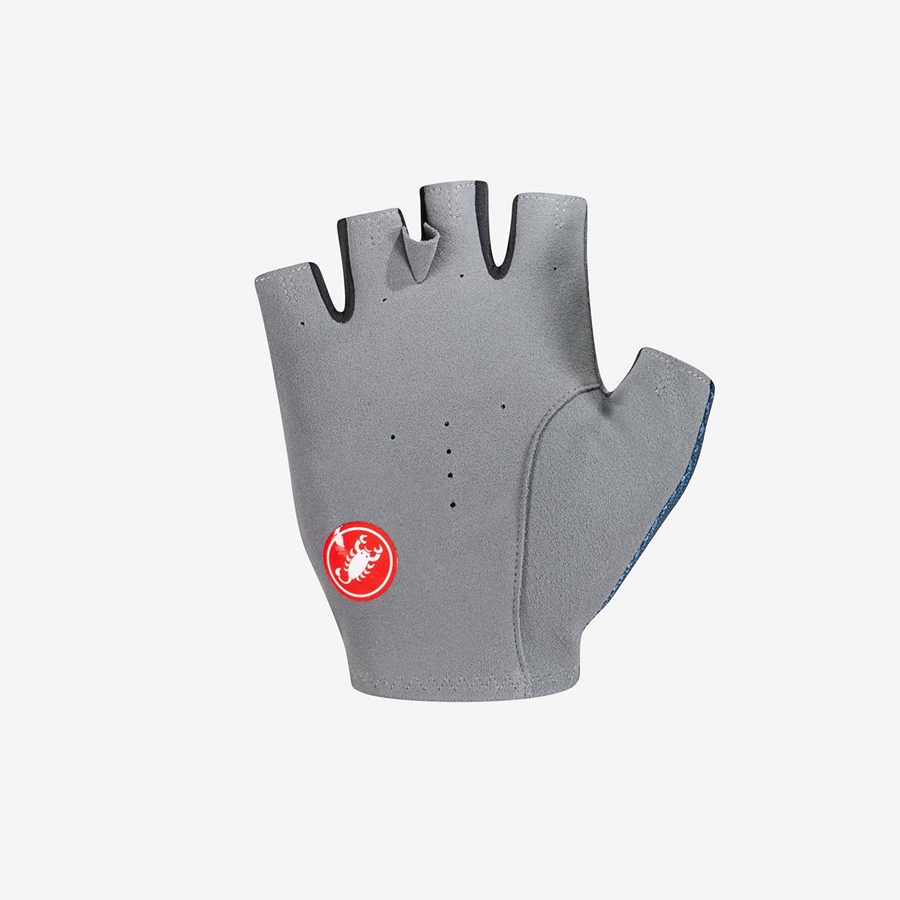 Castelli SUPERLEGGERA SUMMER. Handsker Herre Blå | WJSVQZN-58