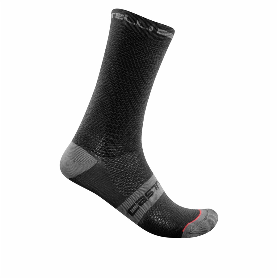 Castelli SUPERLEGGERA T 18 Sokker Herre Sort | BQHAFCO-93