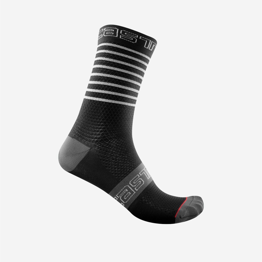 Castelli SUPERLEGGERA W 12 Sokker Dame Sort | WXMYNRZ-73