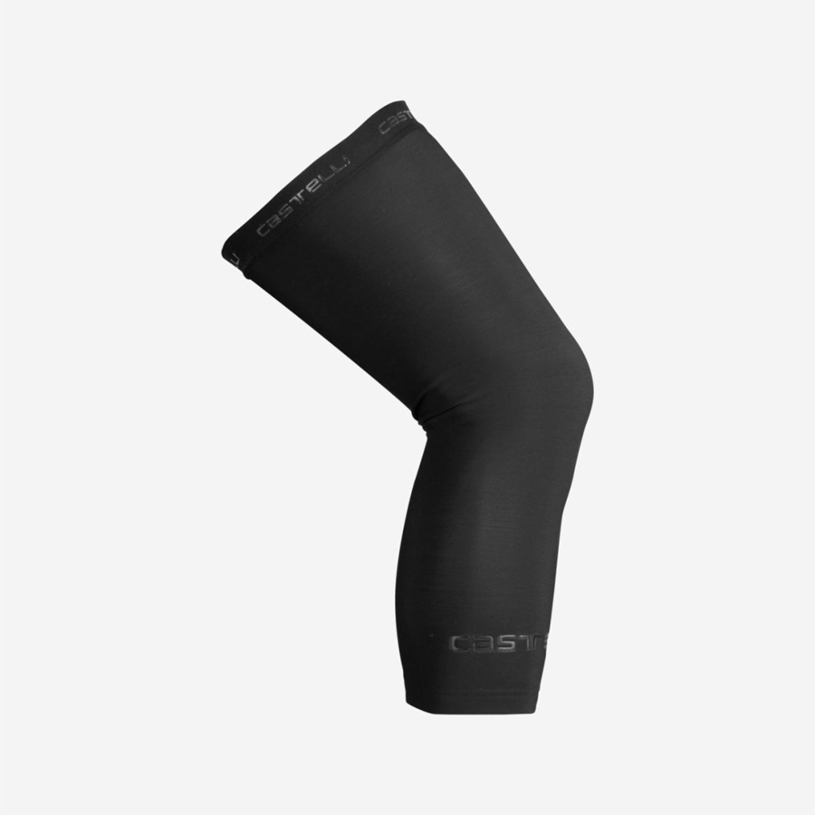 Castelli THERMOFLEX 2 KNEE WARMER Benvarmer Dame Sort | WXKPVLA-02