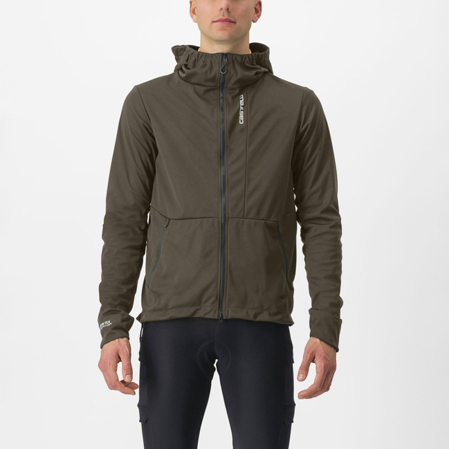 Castelli TRAIL HOODIE Jakker Herre Grøn | EUCYPIG-06