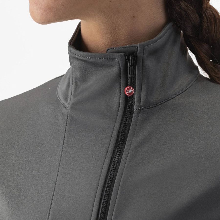 Castelli TRANSITION 2 W Jakker Dame Grå | DBHOYSM-41