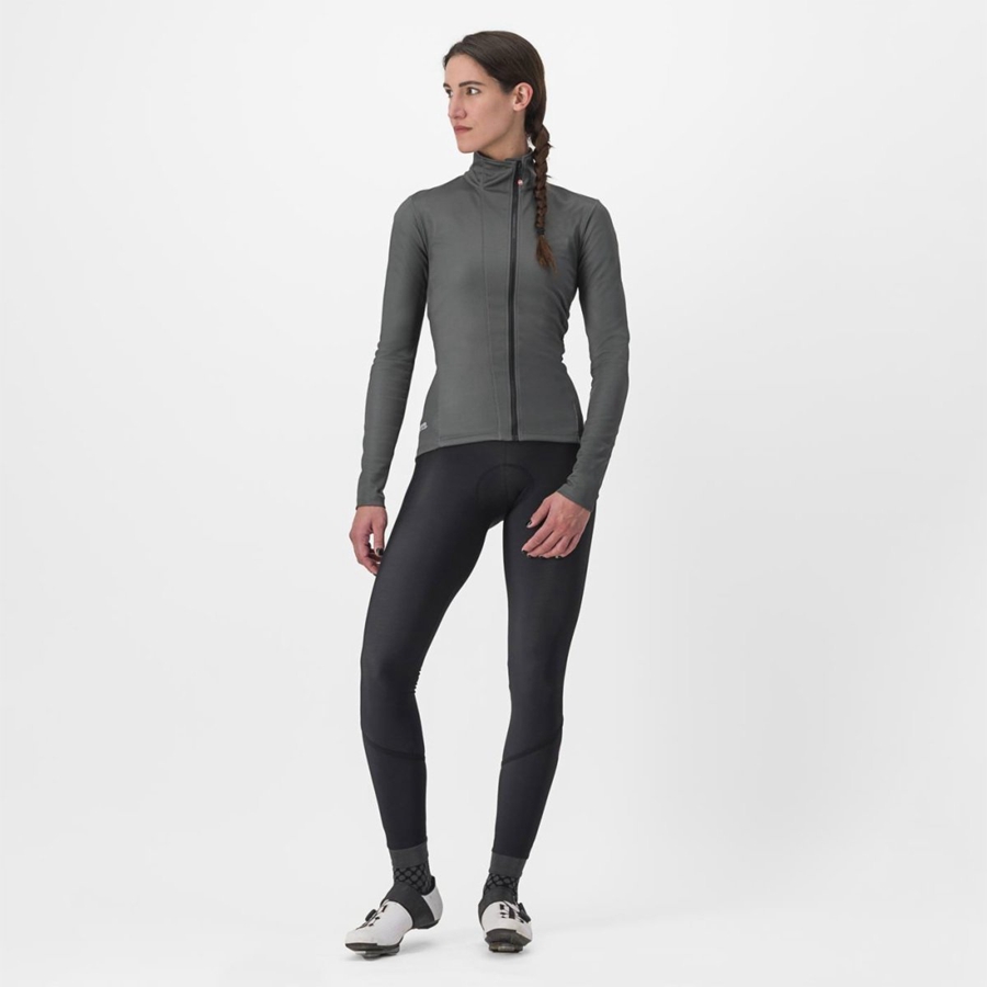 Castelli TRANSITION 2 W Jakker Dame Grå | DBHOYSM-41