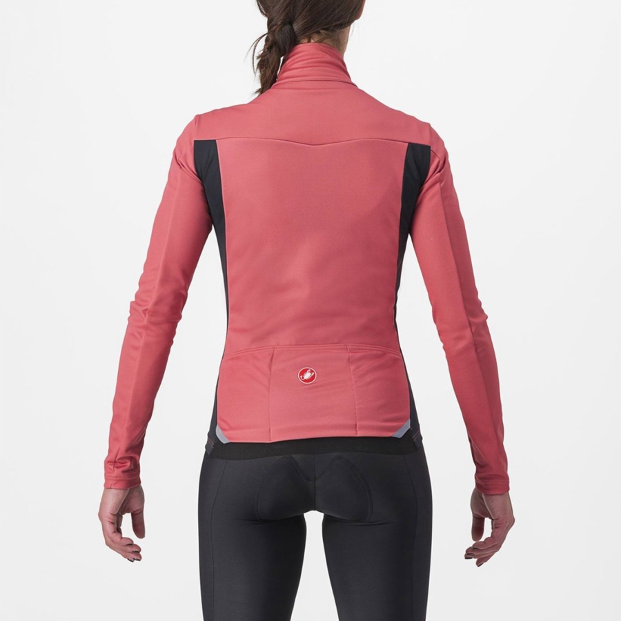 Castelli TRANSITION 2 W Jakker Dame Rød Sort | BWUIQZG-07