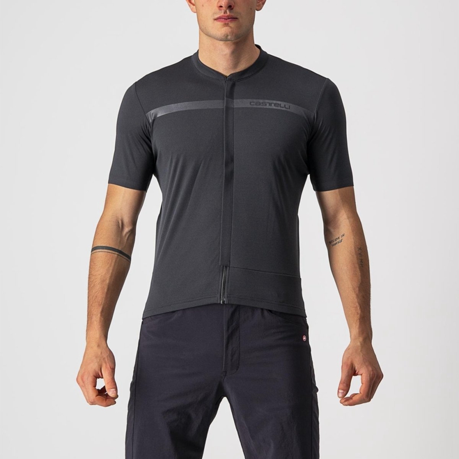 Castelli UNLIMITED ALLROAD Jersey Herre Mørkegrå | XGUENFV-27