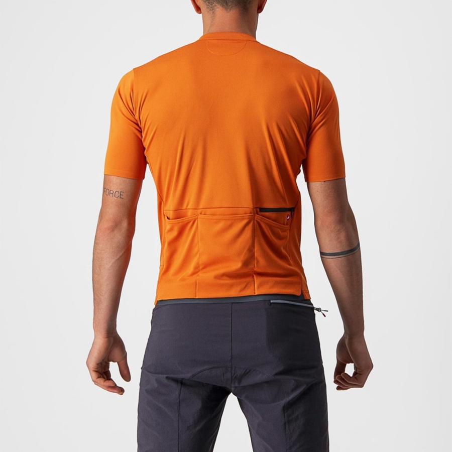 Castelli UNLIMITED ALLROAD Jersey Herre Orange Rød | GLANWIB-12