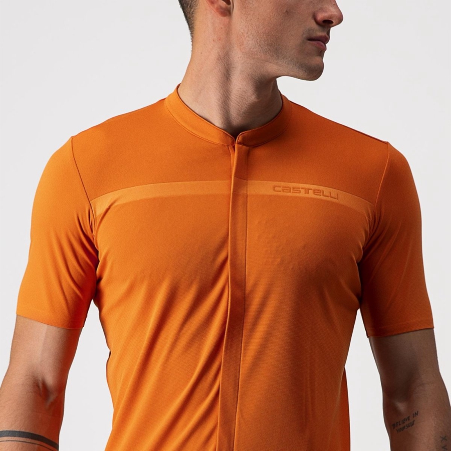 Castelli UNLIMITED ALLROAD Jersey Herre Orange Rød | GLANWIB-12