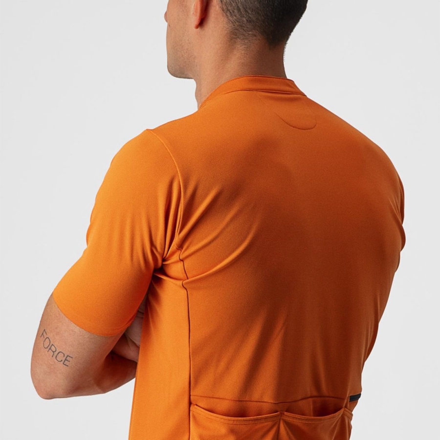 Castelli UNLIMITED ALLROAD Jersey Herre Orange Rød | GLANWIB-12