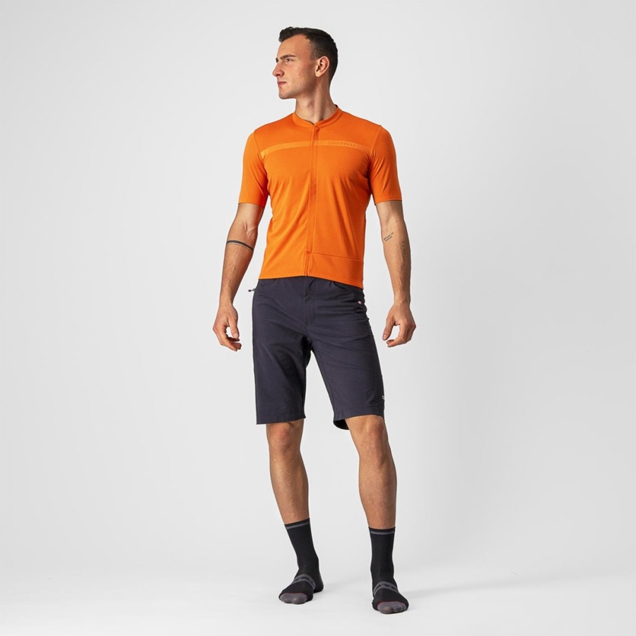 Castelli UNLIMITED ALLROAD Jersey Herre Orange Rød | GLANWIB-12