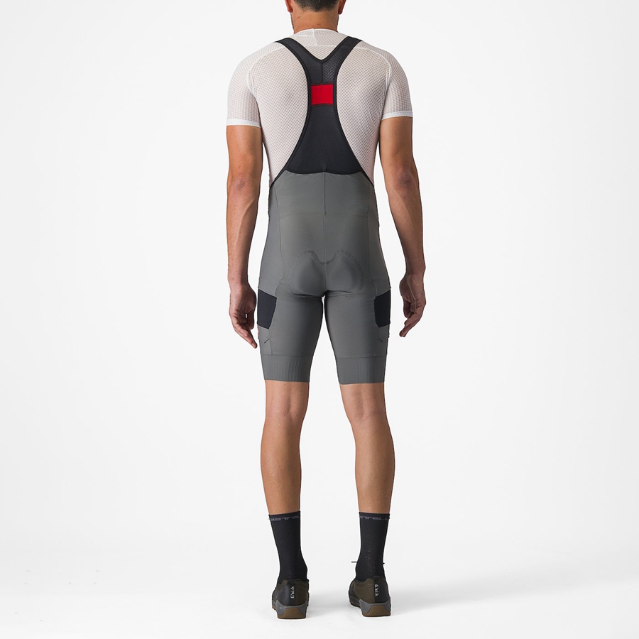 Castelli UNLIMITED CARGO Bib Shorts Herre Grå | AWGTZNY-92