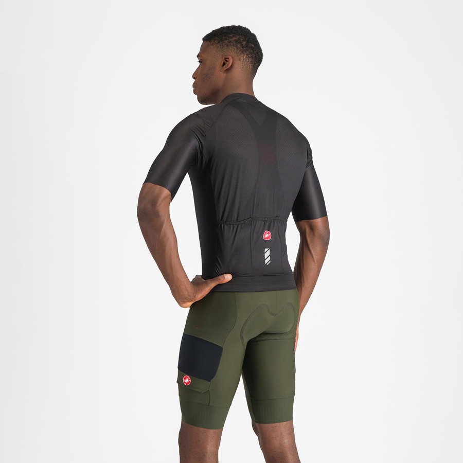 Castelli UNLIMITED CARGO Bib Shorts Herre Dyb Grøn | JOQWGVZ-84