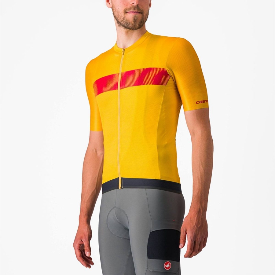 Castelli UNLIMITED ENDURANCE Jersey Herre Rød | NKDTGIJ-48