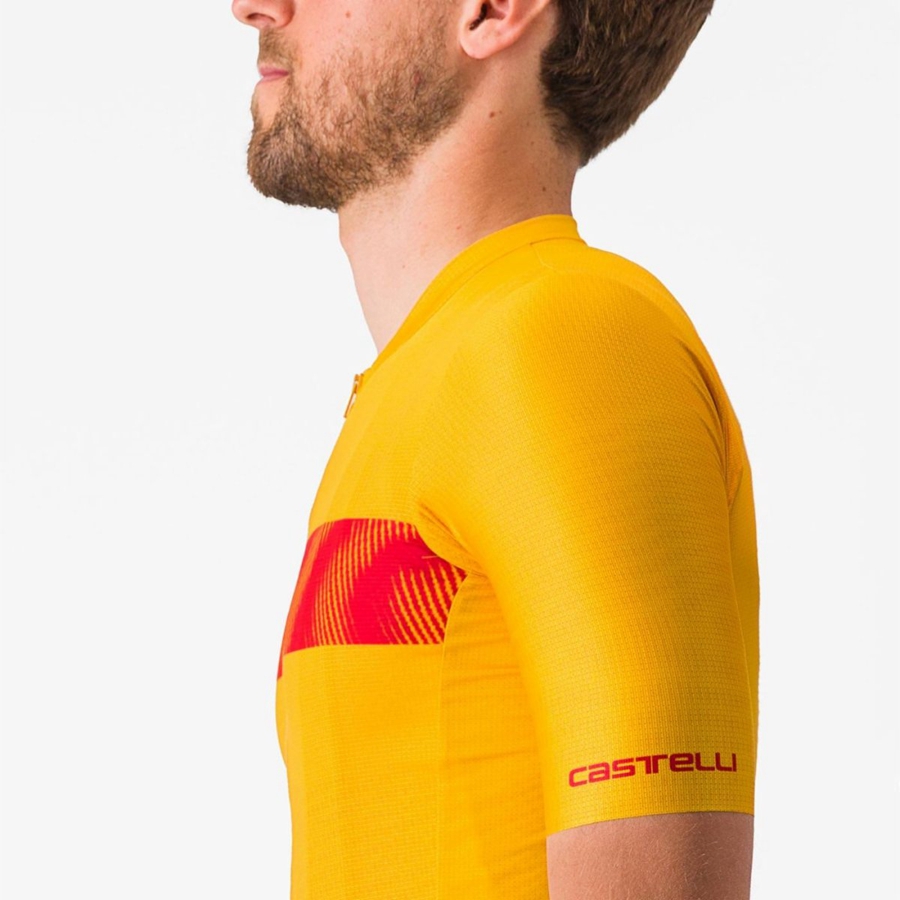 Castelli UNLIMITED ENDURANCE Jersey Herre Rød | NKDTGIJ-48