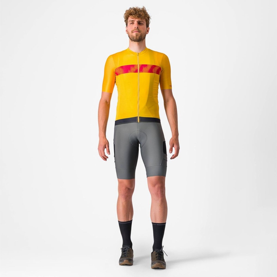 Castelli UNLIMITED ENDURANCE Jersey Herre Rød | NKDTGIJ-48