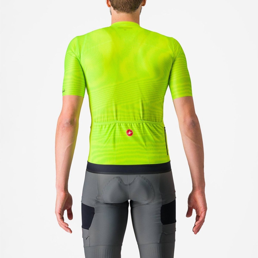 Castelli UNLIMITED ENDURANCE Jersey Herre Lysegrøn Mørkegrå | ITLMBOY-06