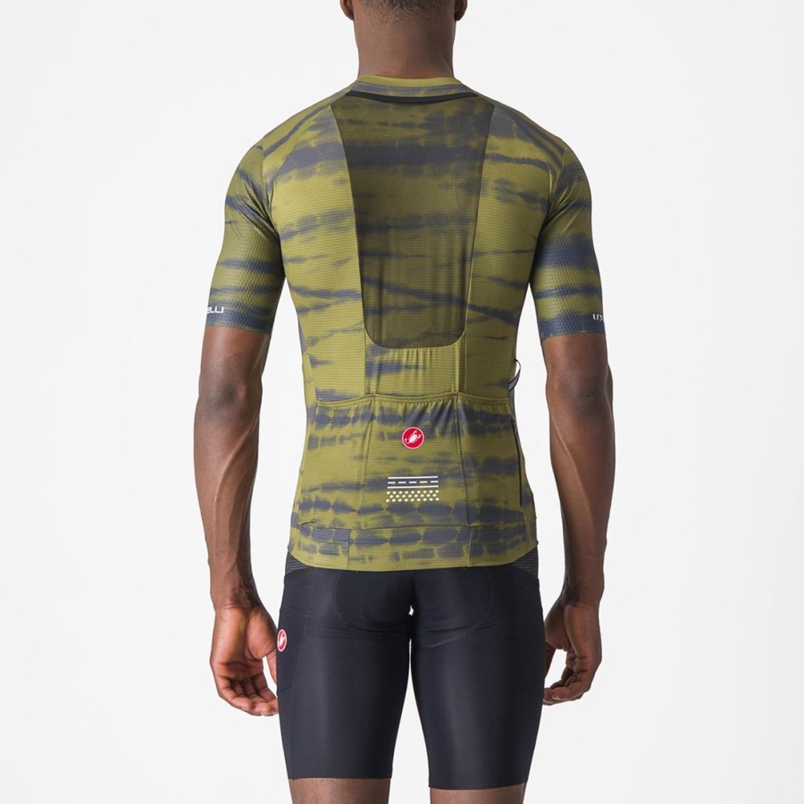 Castelli UNLIMITED PRO Jersey Herre Olivengrøn | WQNTGFU-65