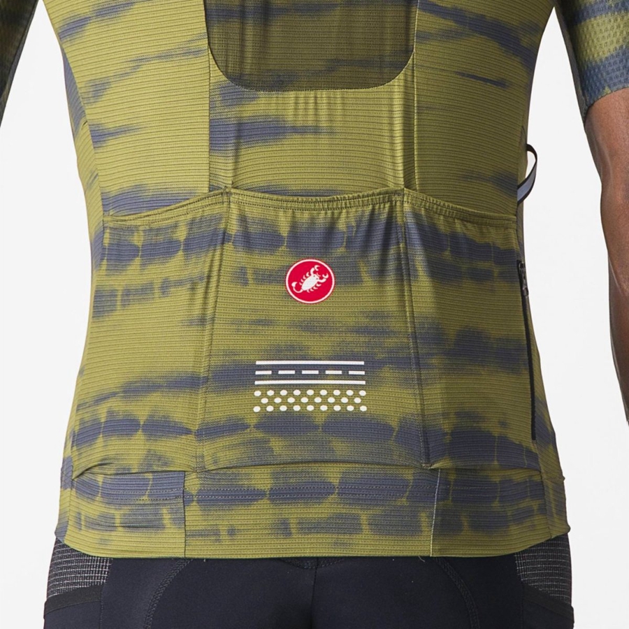 Castelli UNLIMITED PRO Jersey Herre Olivengrøn | WQNTGFU-65