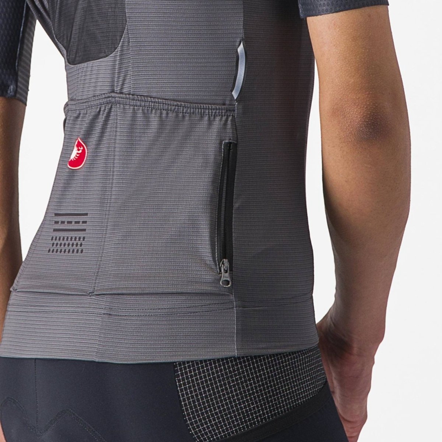 Castelli UNLIMITED PRO W Jersey Dame Mørkegrå | GAMRCFY-86