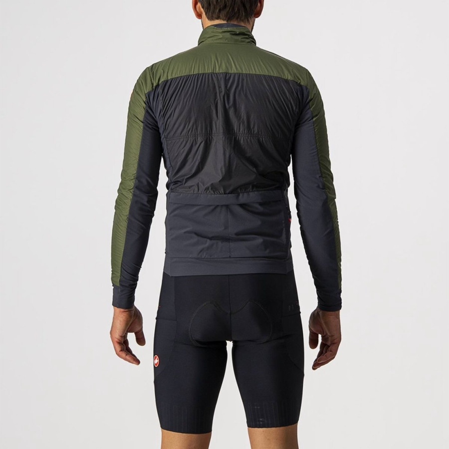 Castelli UNLIMITED PUFFY Jakker Herre Lysegrøn Mørkegrå | DCKSBRP-50