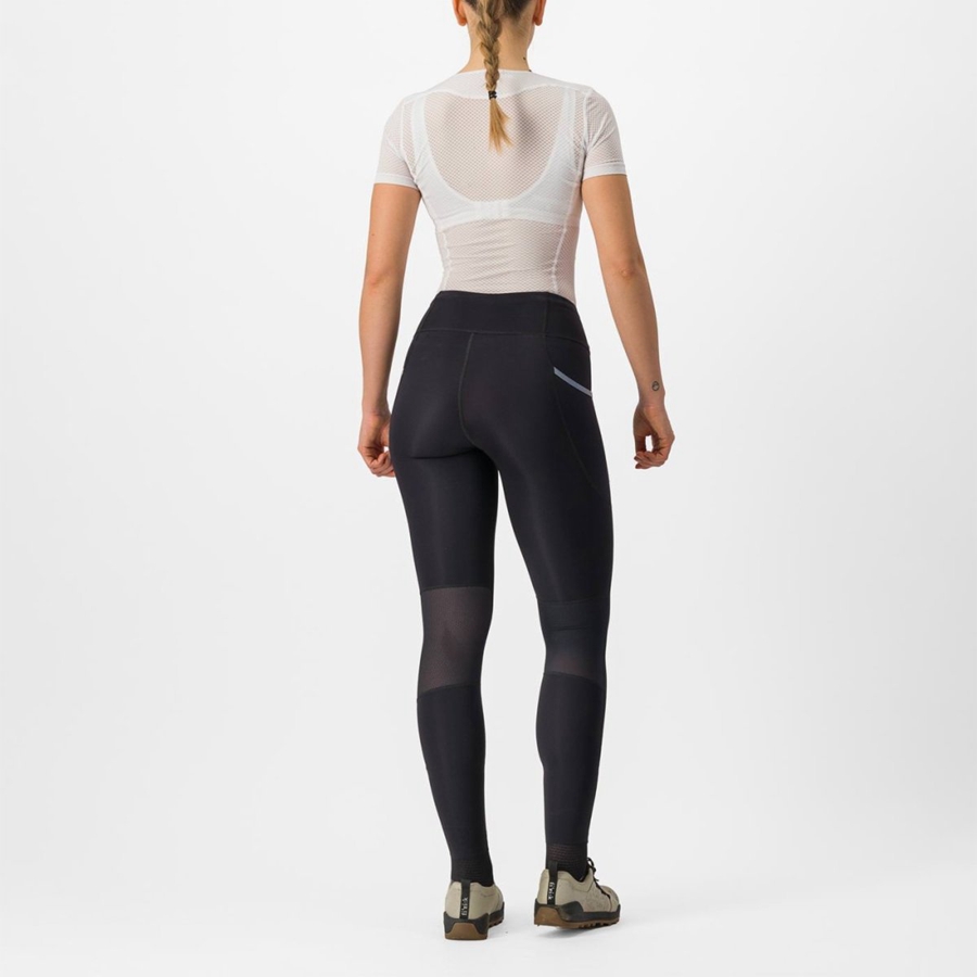 Castelli UNLIMITED TRAIL W Leggings Dame Sort | EHSWJXK-82