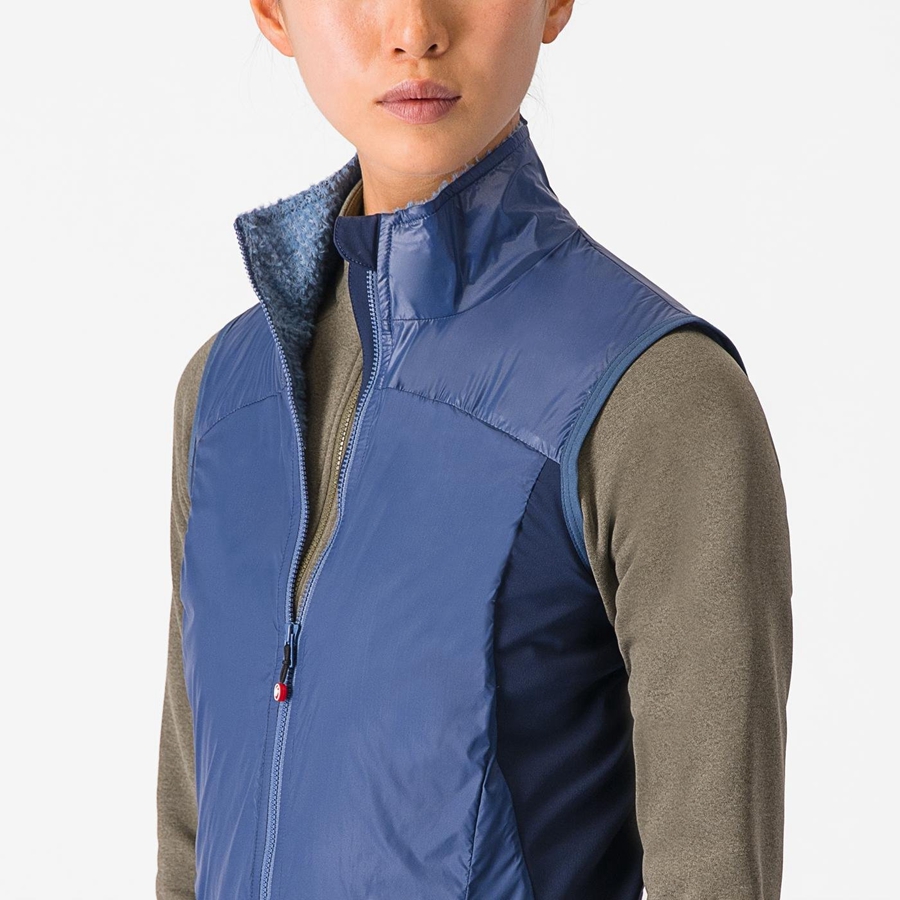 Castelli UNLIMITED W PUFFY Vest Dame Blå Blå | BLSVNMF-96