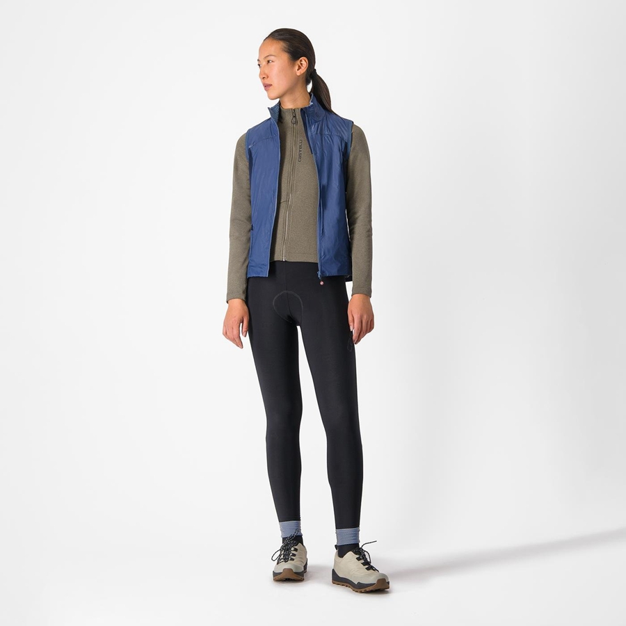 Castelli UNLIMITED W PUFFY Vest Dame Blå Blå | BLSVNMF-96